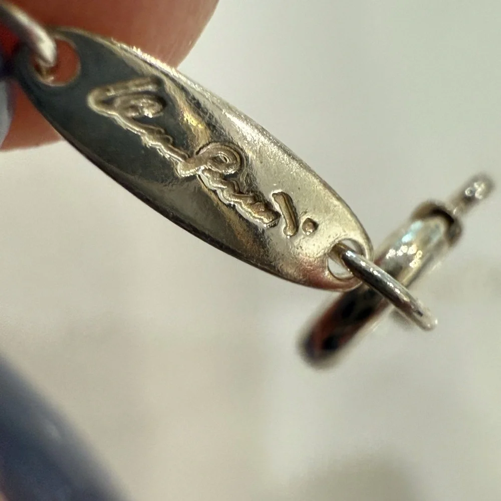 Tiffany Necklace Open Heart Elsa Peretti Sterling Silver .925 15mm heart 16in